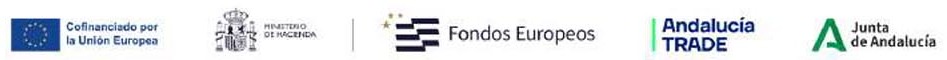 Cofinanciado por la Unión Europea · Ministerio de Hacienda · Fondos Europeos · Andalucía TRADE · Junta de Andalucía